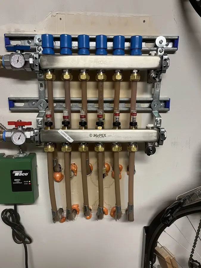 Plumber performing Water Heater Repair at a residential property in North Potomac